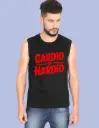 Men's Sleeveless T-Shirt : Cardio Is Hardio (Red)