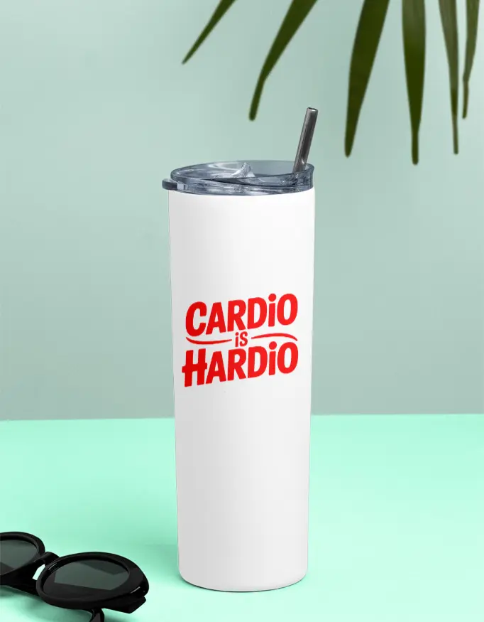 Tumbler Bottle : Cardio is Hardio