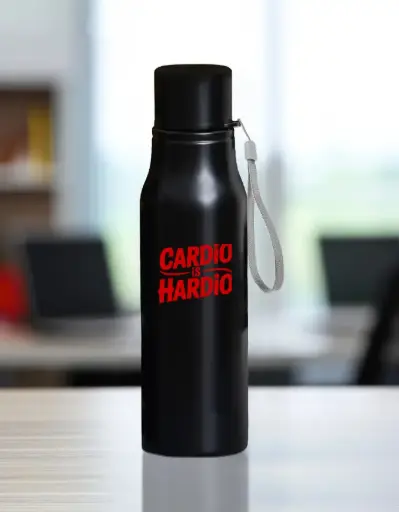 Steel Water Bottle - Cardio is Hardio